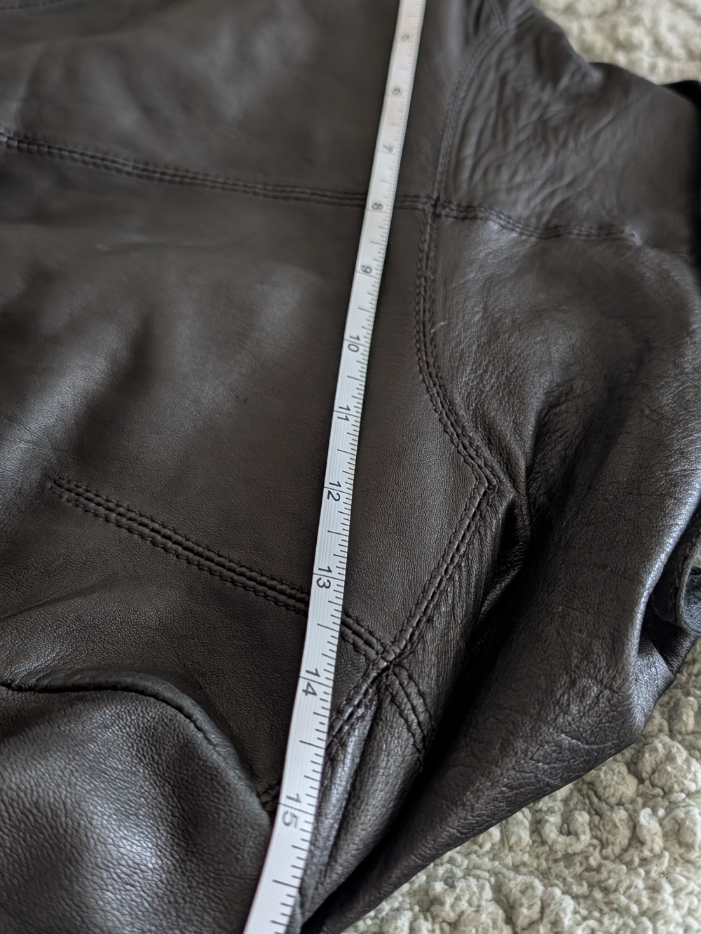 All Saints Datya Waterfall Leather Jacket - Picture 6 of 10